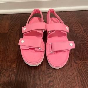 Stoney Clover Lane x Target pink sandals size 9